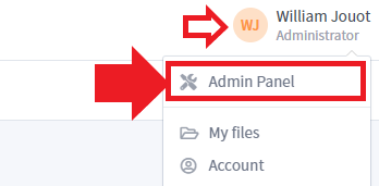 Accessing panel admin