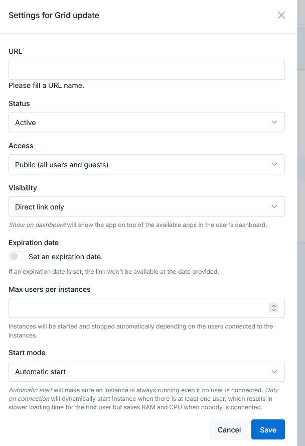Creating a link